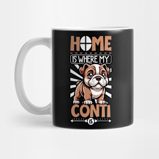 Home is with my Continental Bulldog Mug